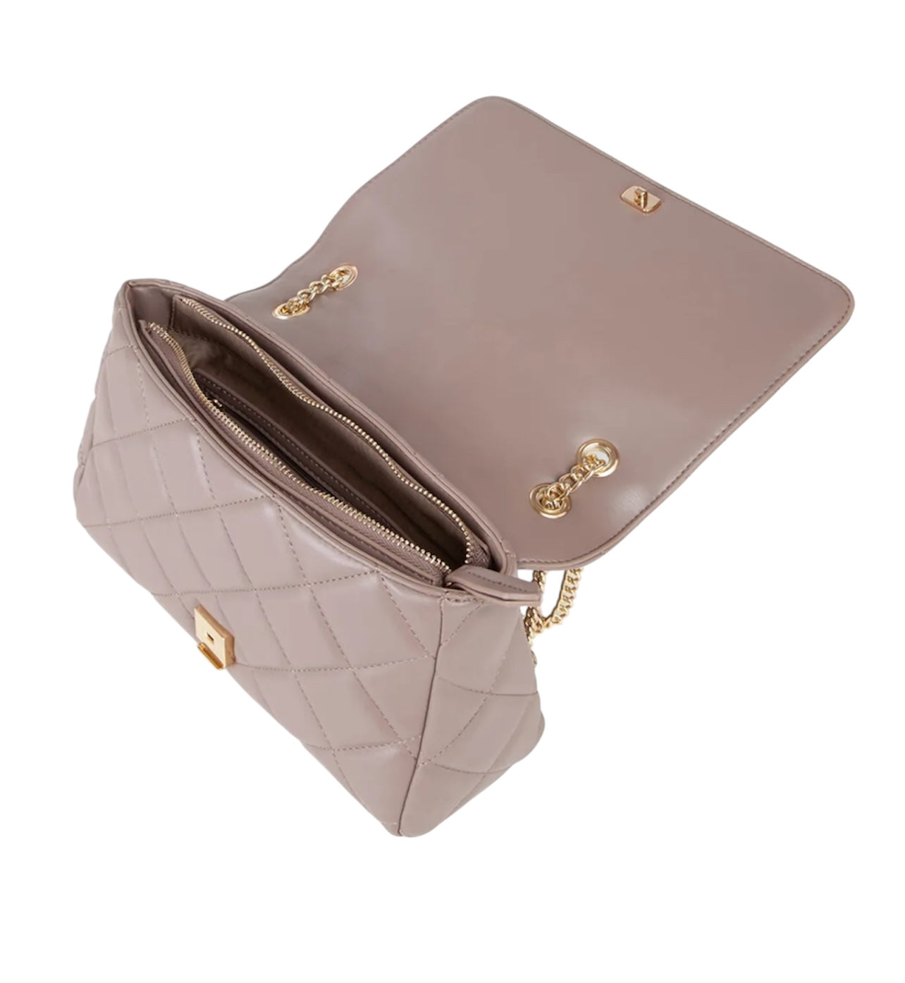 WOMEN'S VALENTINO QUILTED TAUPE TOTE BAG