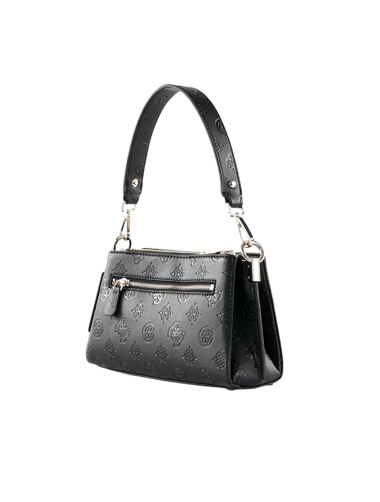 Guess Jena Girlfriend Shoulder Bag Black Logo